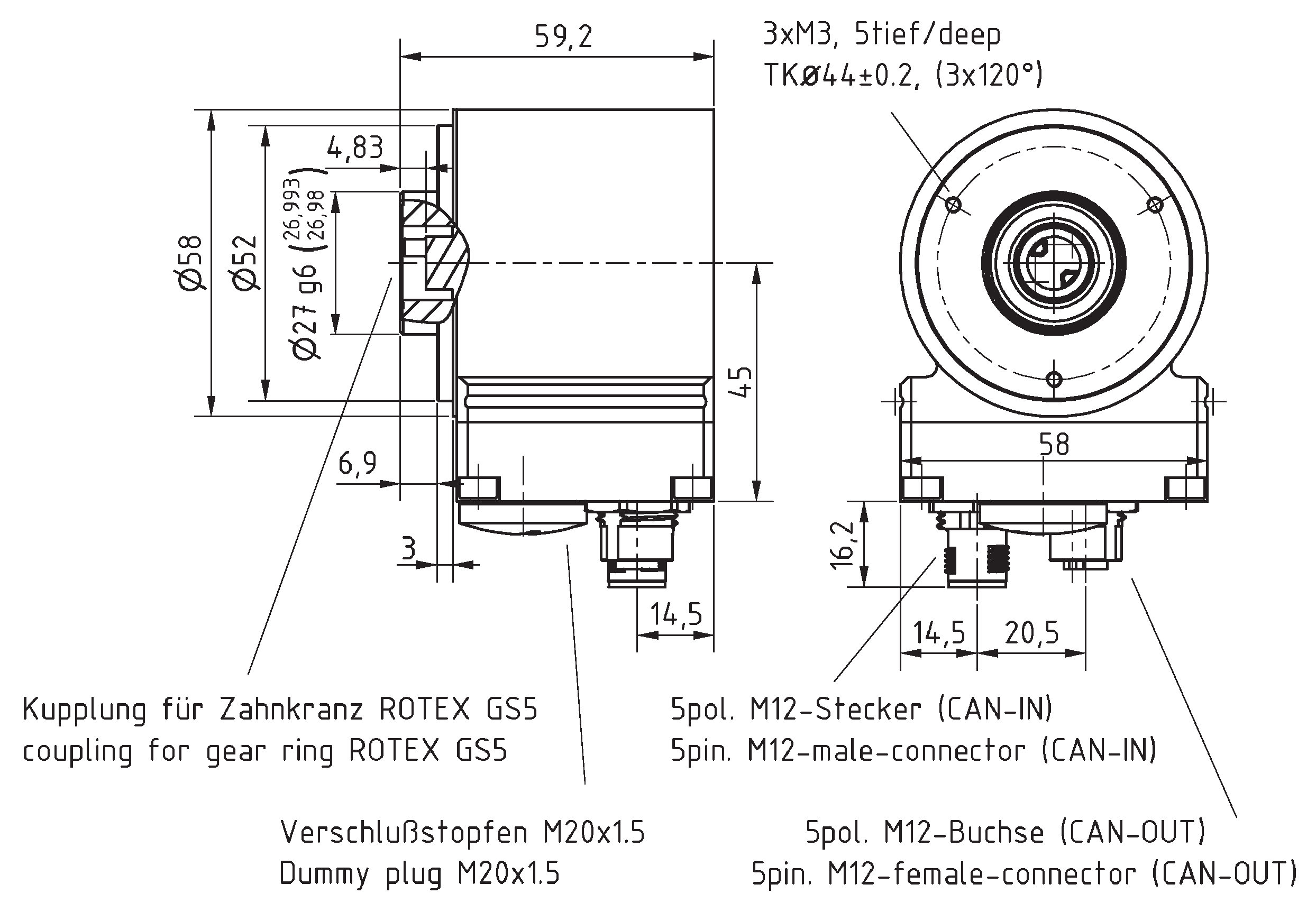 Absolute-Encoder COK58 - CO