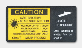 Лазер класса 1（IEC）, класса II（FDA）