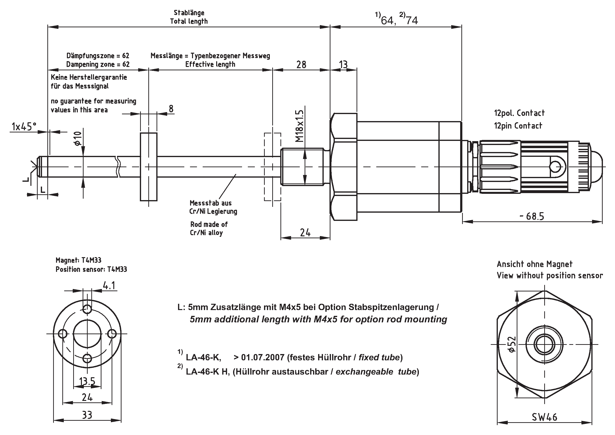 Linear-Transducer LA46K (H) - SSI